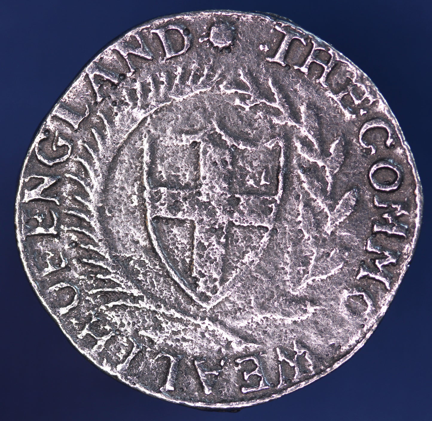 REPRODUCTION Oliver Cromwell English Civil War Commonwealth 1653  Shilling 1/- coin 29mm [CRCOINCST]