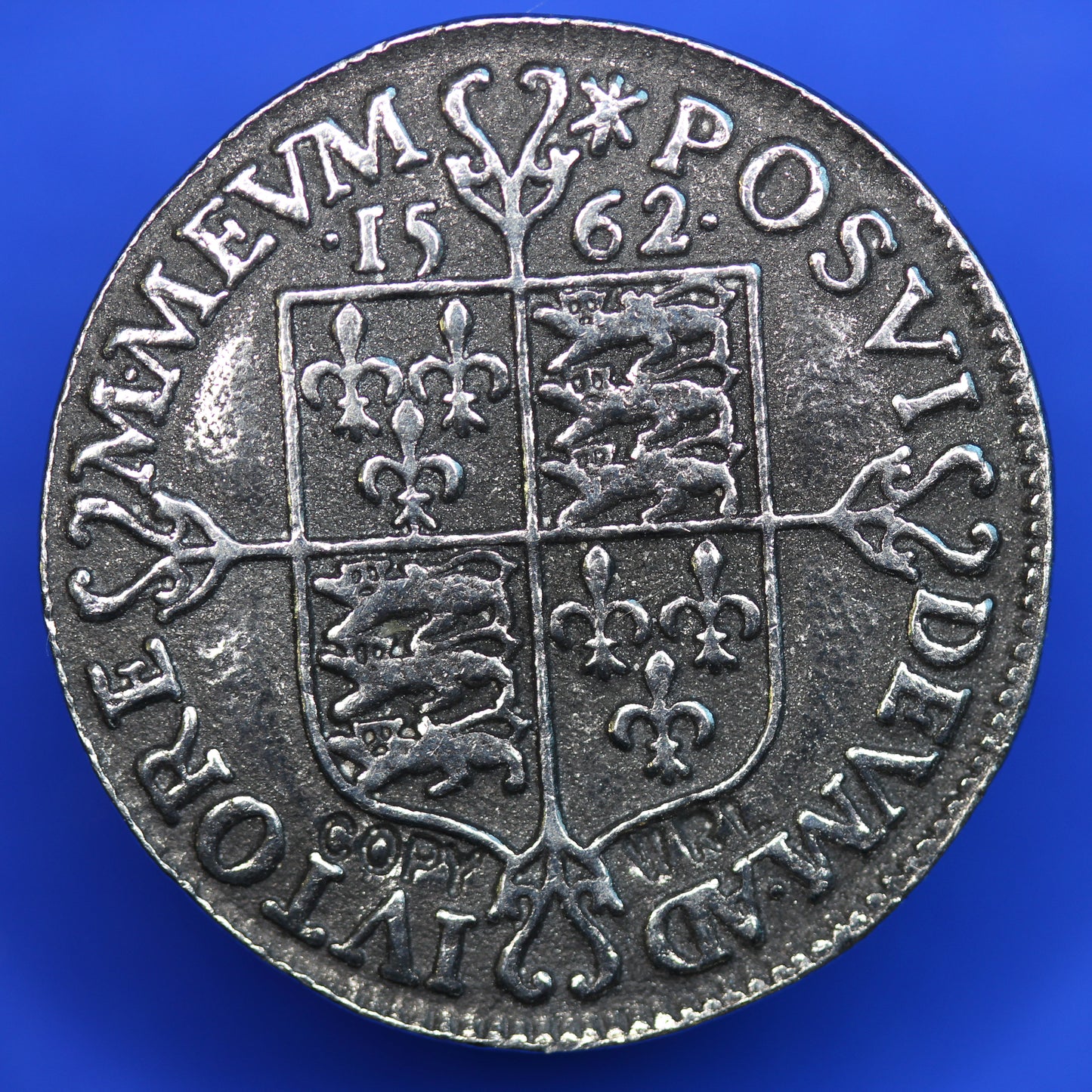 REPRODUCTION 1562 Elizabeth I Sixpence 6d coin 24mm [E16d]