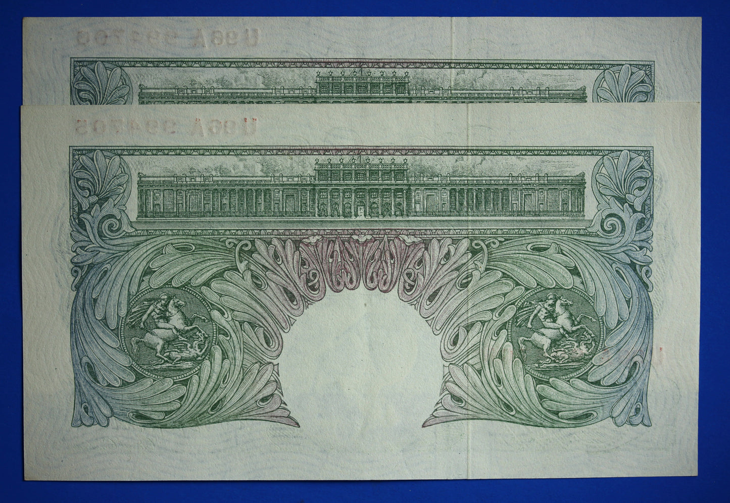 1948 Bank of England One pound £1, Peppiatt "U96A" banknotes CONSECUTIVE [10/23 28090]