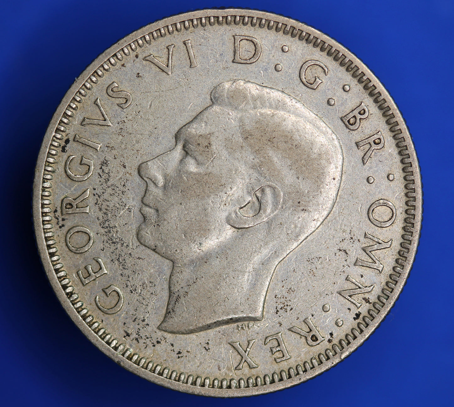 1937 British Coin George VI 50% Silver Shilling 1/- coin  [10/23 28537]