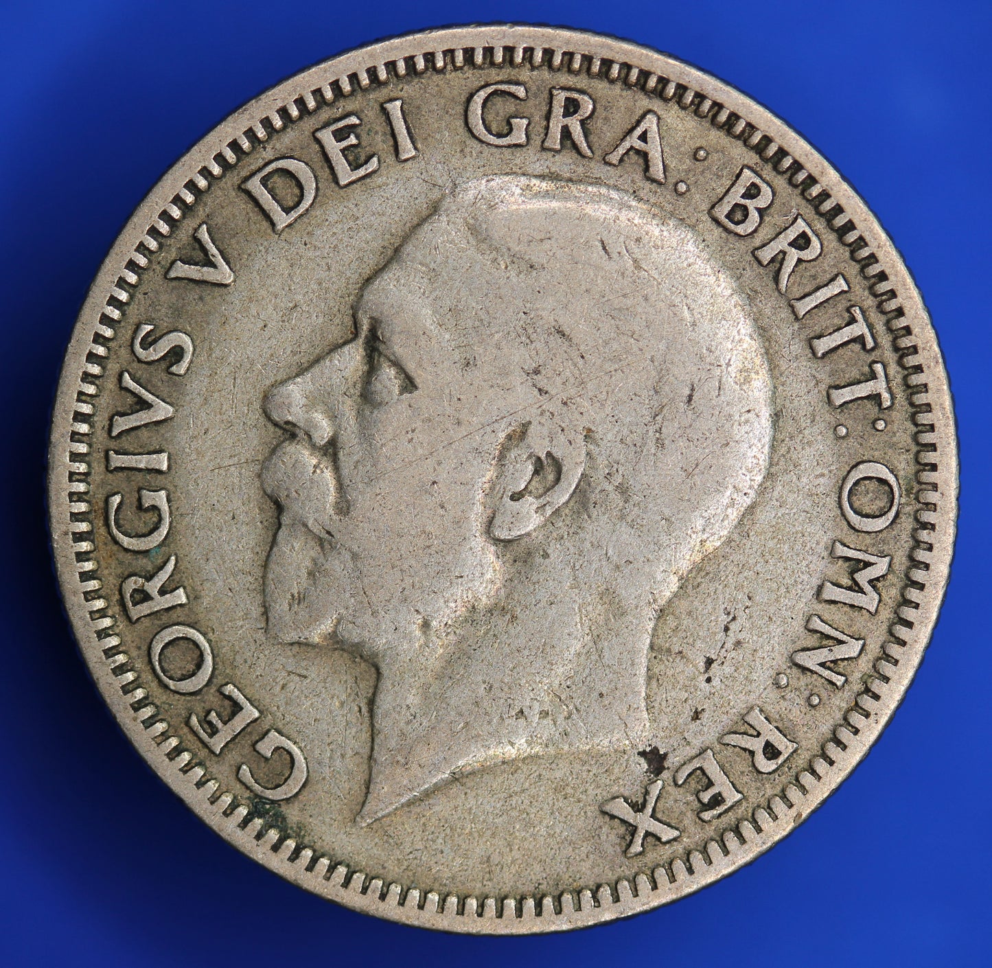 1929 British Coin George V 50% Silver Shilling 1/- coin    [10/23 28539]