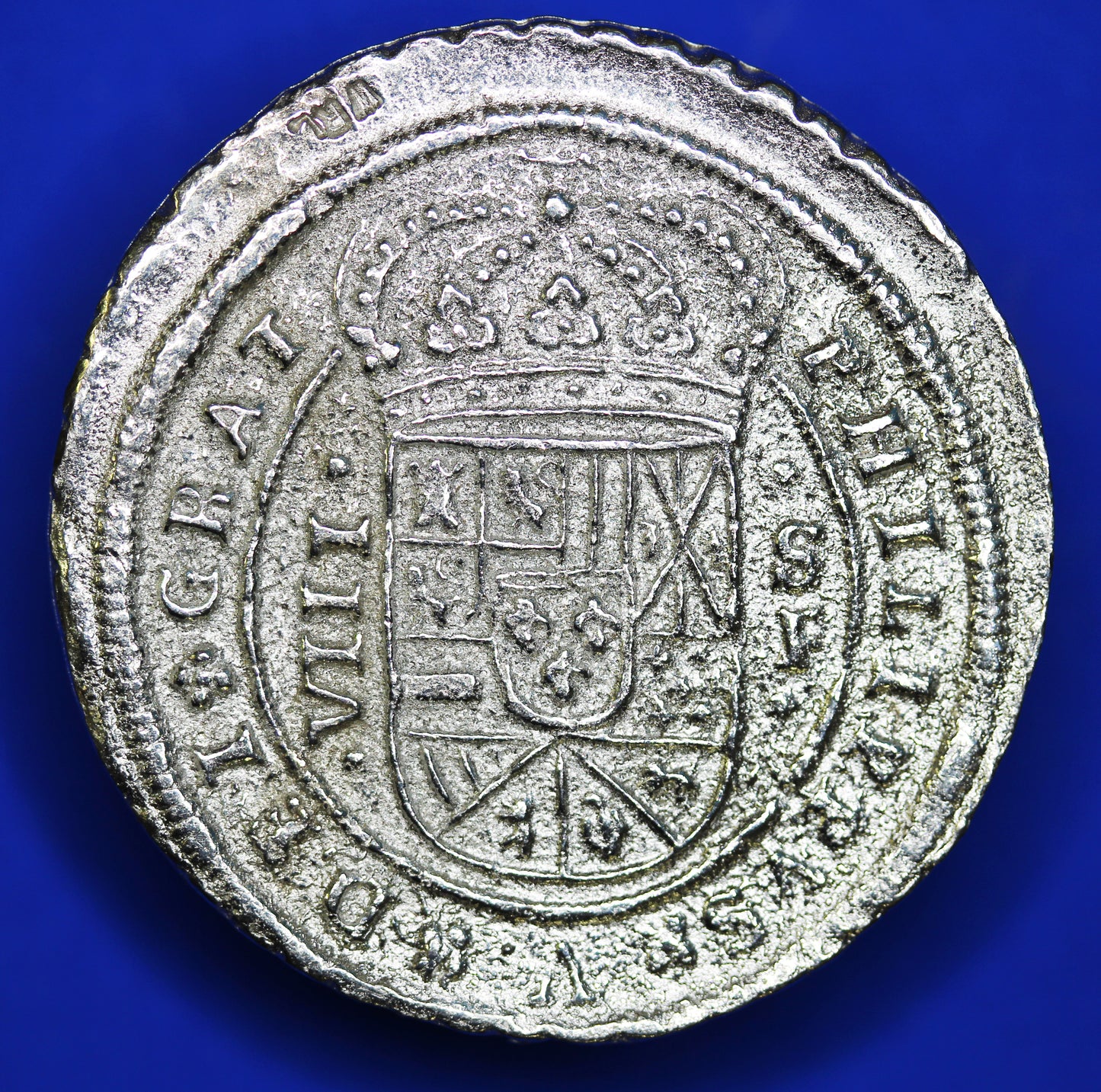 REPRODUCTION, Replica - 1705 Philip V 8 VIII Real Seville (35mm) coin [PV8RCOIN]