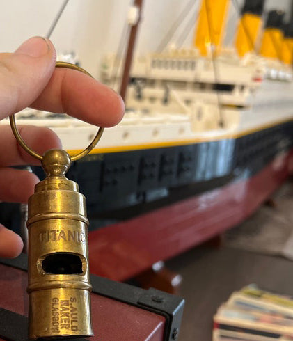 REPLICA REPRODUCTION Titanic whistle, White Star Line, S. Auld Maker Glasgow [VTITW]