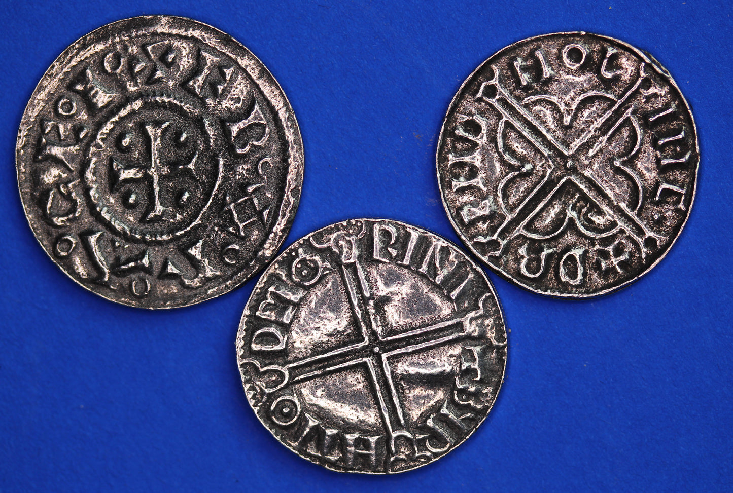 REPRODUCTION Viking Coins - Cnut, York & Sihtric Pennies, 17 to 19mm [VIKING]