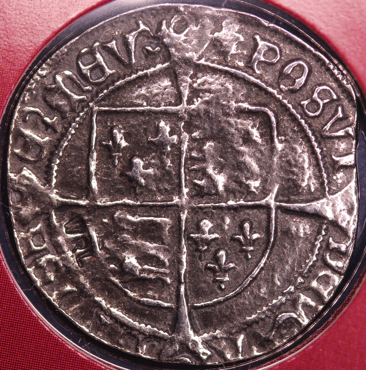 REPRODUCTION Tudor Coins Henry VIII (24mm) & Elizabeth I (24mm) in information folder [HECPS]