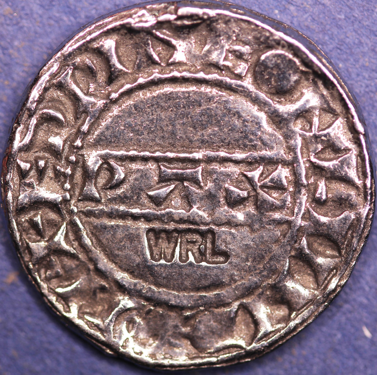 REPRODUCTION Medieval coin, Harold II penny in folder [HH2PCP]