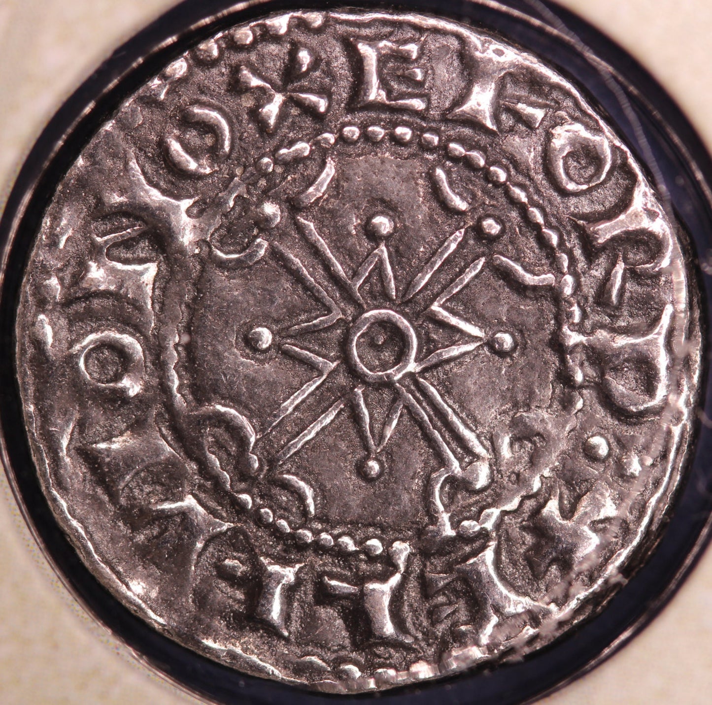 REPRODUCTION Medieval coin, William I penny in folder [HW1PCP]