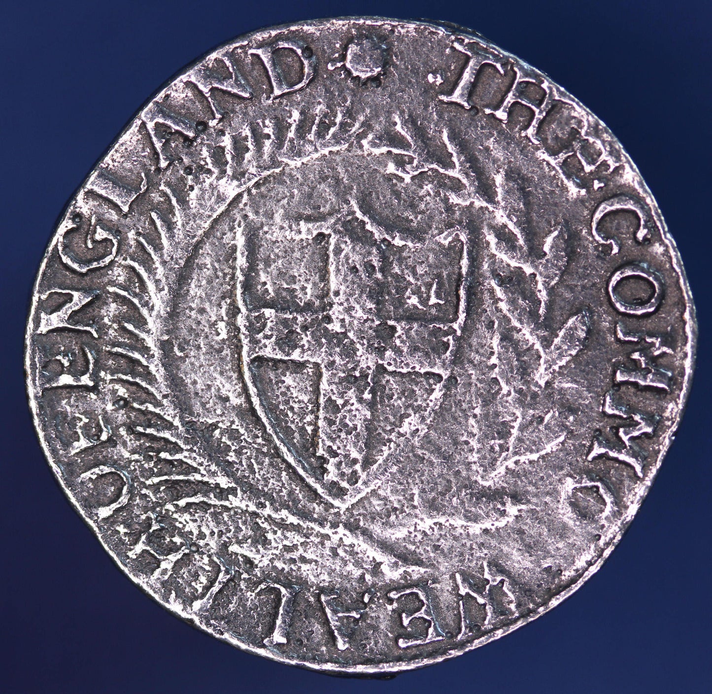REPRODUCTION Oliver Cromwell English Civil War Commonwealth 1653 Shilling 1/- coin 29mm [CRCOINCST]