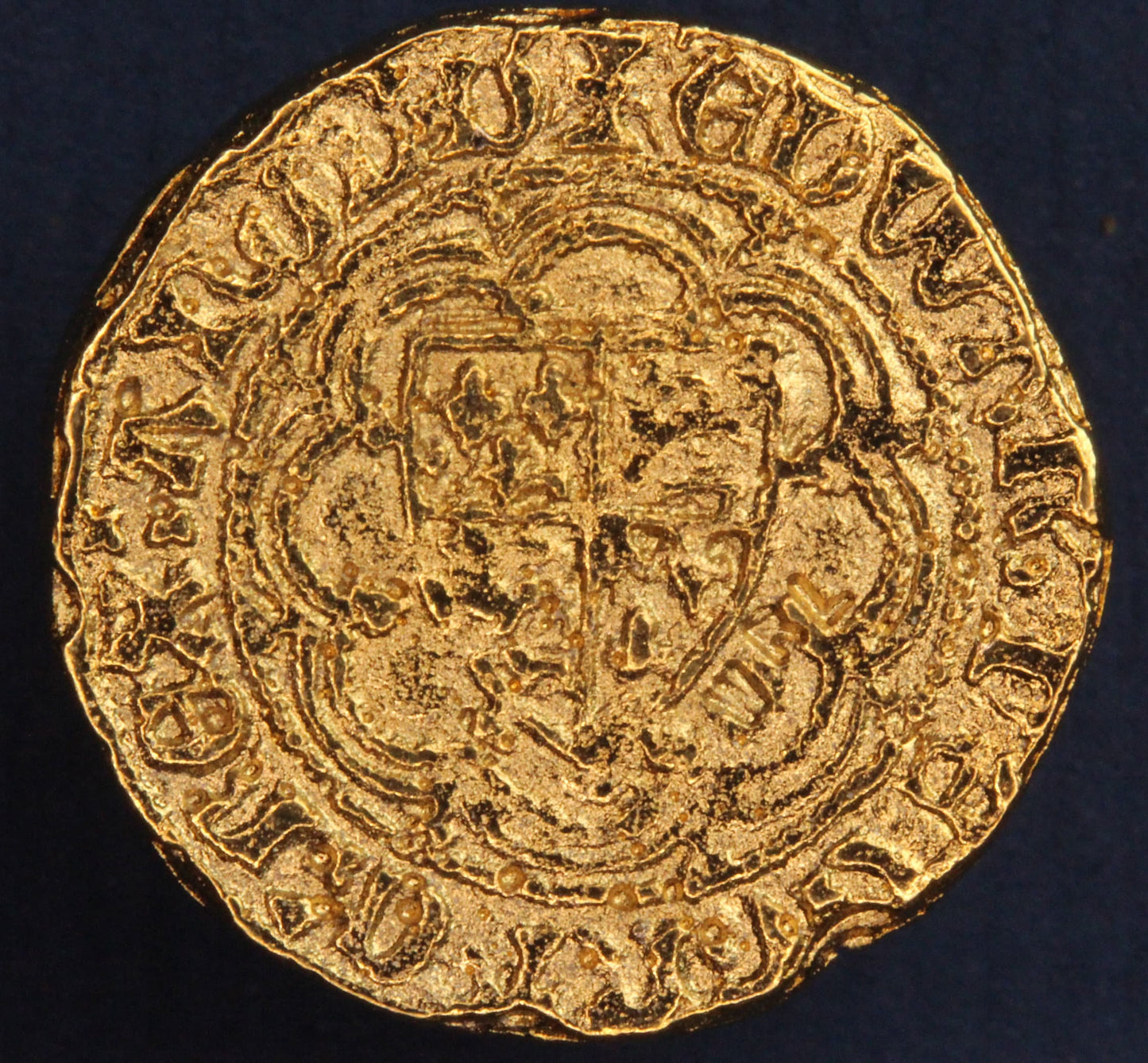 REPRODUCTION Medieval coin, Replica Edward III Gold Quarter Noble (20mm) [EDCOIN]