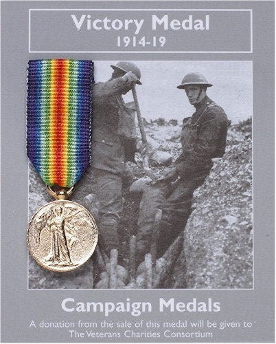 REPRODUCTION Victory Medal 1914 1919 Miniature British WW1 Medal 20mm *[CMVM]
