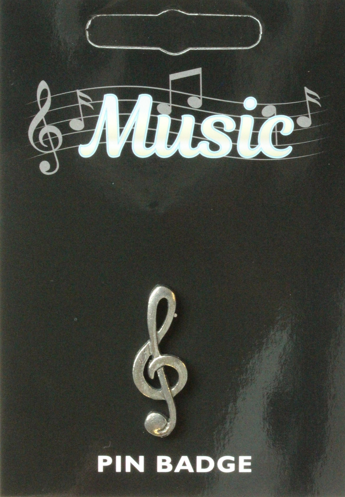 Treble Clef Pin Badge - Pewter *[TCPPIN]