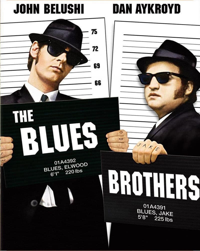 Metal Vintage Style Wall Sign - Blues Brothers Iconic Poster 10x8 inch [BluBro]