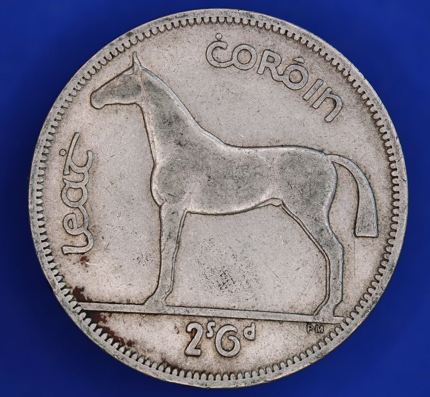 GENUINE 1942 Irish Half Crown 2/6 Ireland EIRE coin, 75% silver [R05/24 26972]