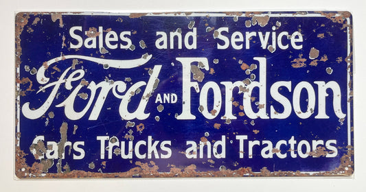 Metal Vintage Style Wall Sign - Ford Fordson Service 12x6 inch [FORD1]
