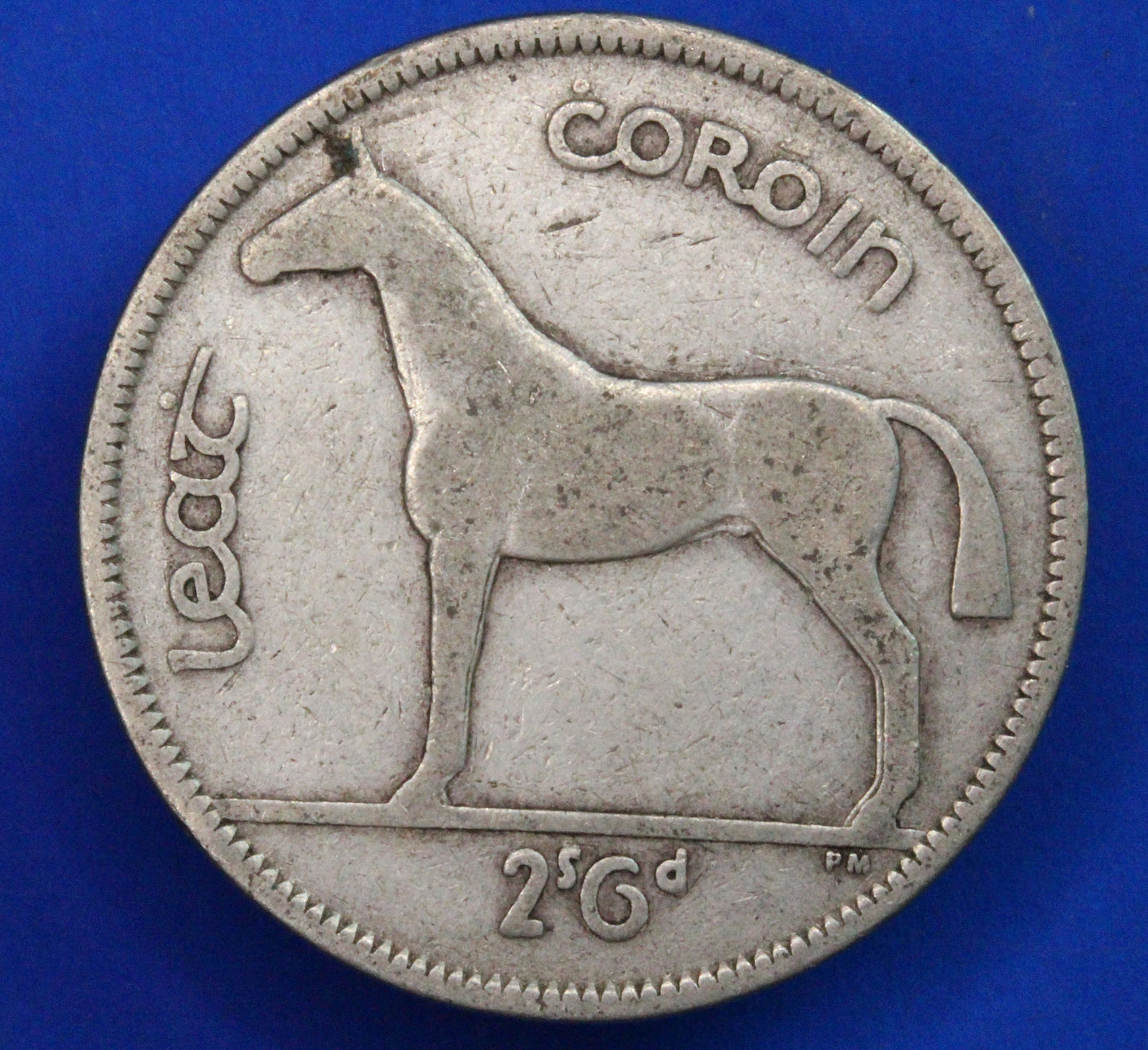 GENUINE 1941 Irish Half Crown 2/6 Ireland EIRE coin, 75% silver, Irish Hunter [R09/24 28330]
