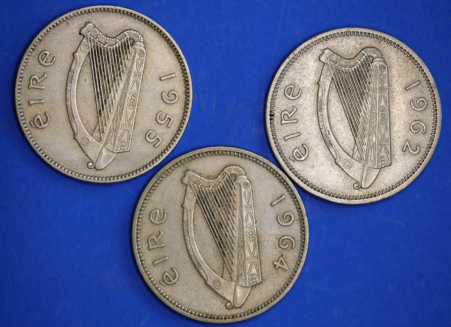 GENUINE Irish shillings Ireland EIRE coin, Various Dates, Bull Coin [R11/24 28890]