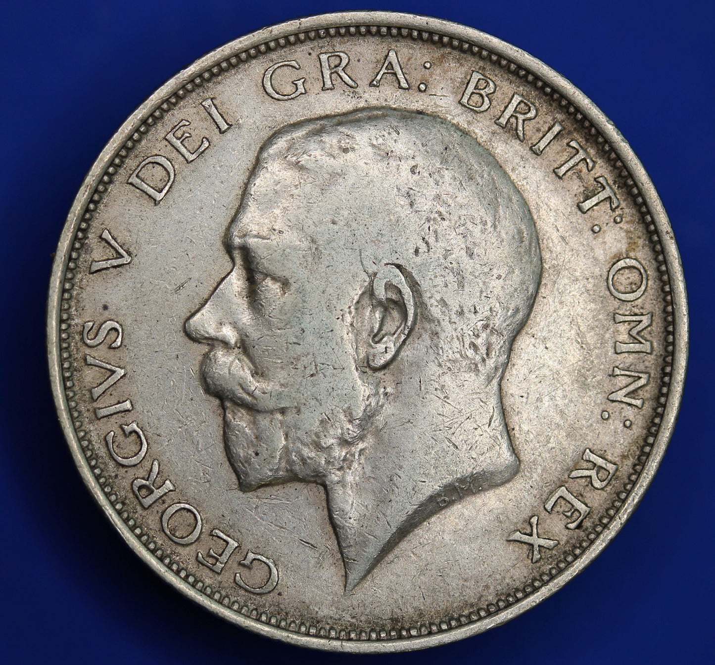 GENUINE British Coin -  1912 George V half crown, 92.5% silver coin  [R01/25 29202]