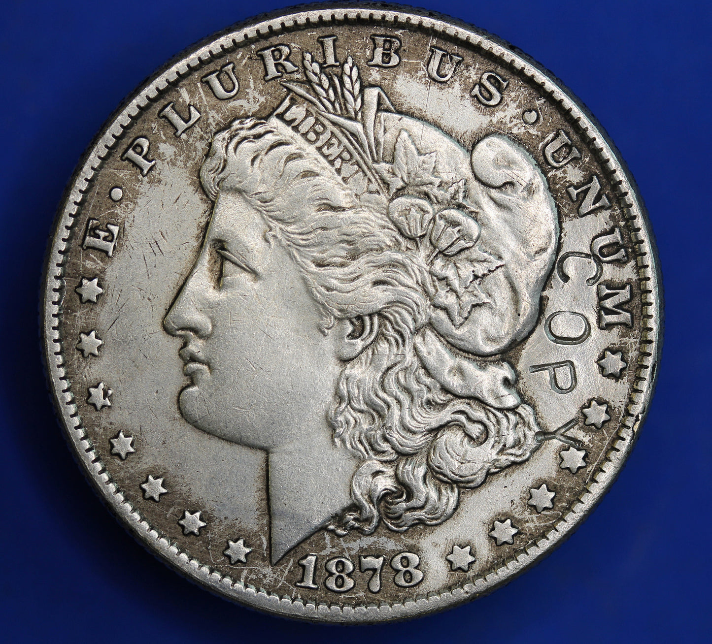 Replica coin, 1878 United States USA Morgan Dollar, wt 24.5g should be 26.7g,  marked "copy"  [R01/25 29128]