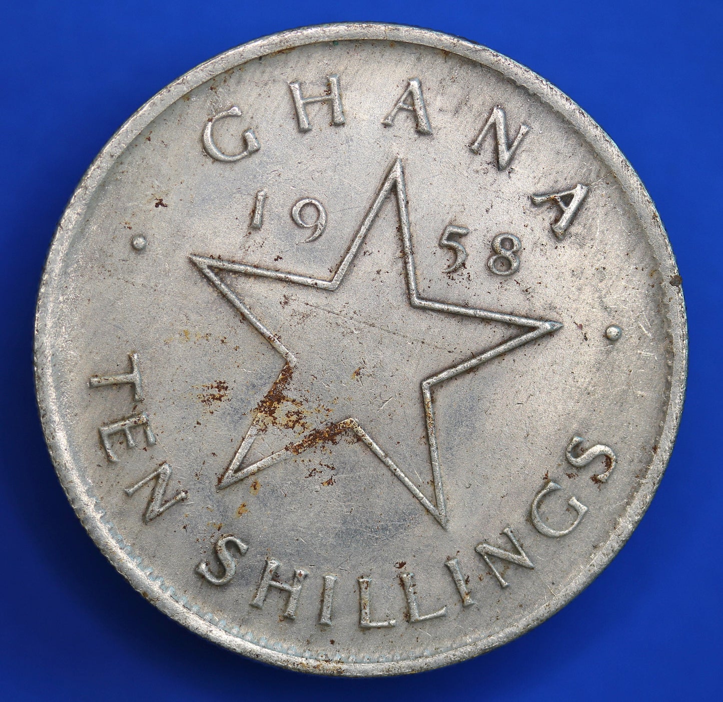 1958 Ghana 10 Shillings Independence coin, REPLICA  [R02/25 29529]