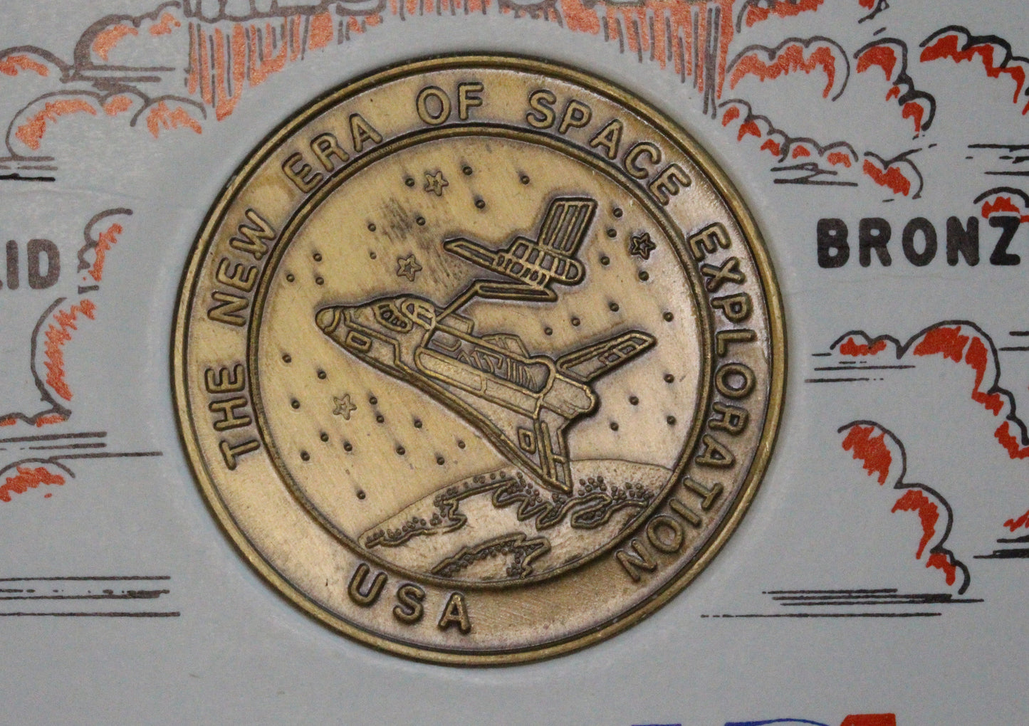1985 New Era in Discovery, Kennedy Space Centre, Discovery medal, 38mm   [R02/25 29437]
