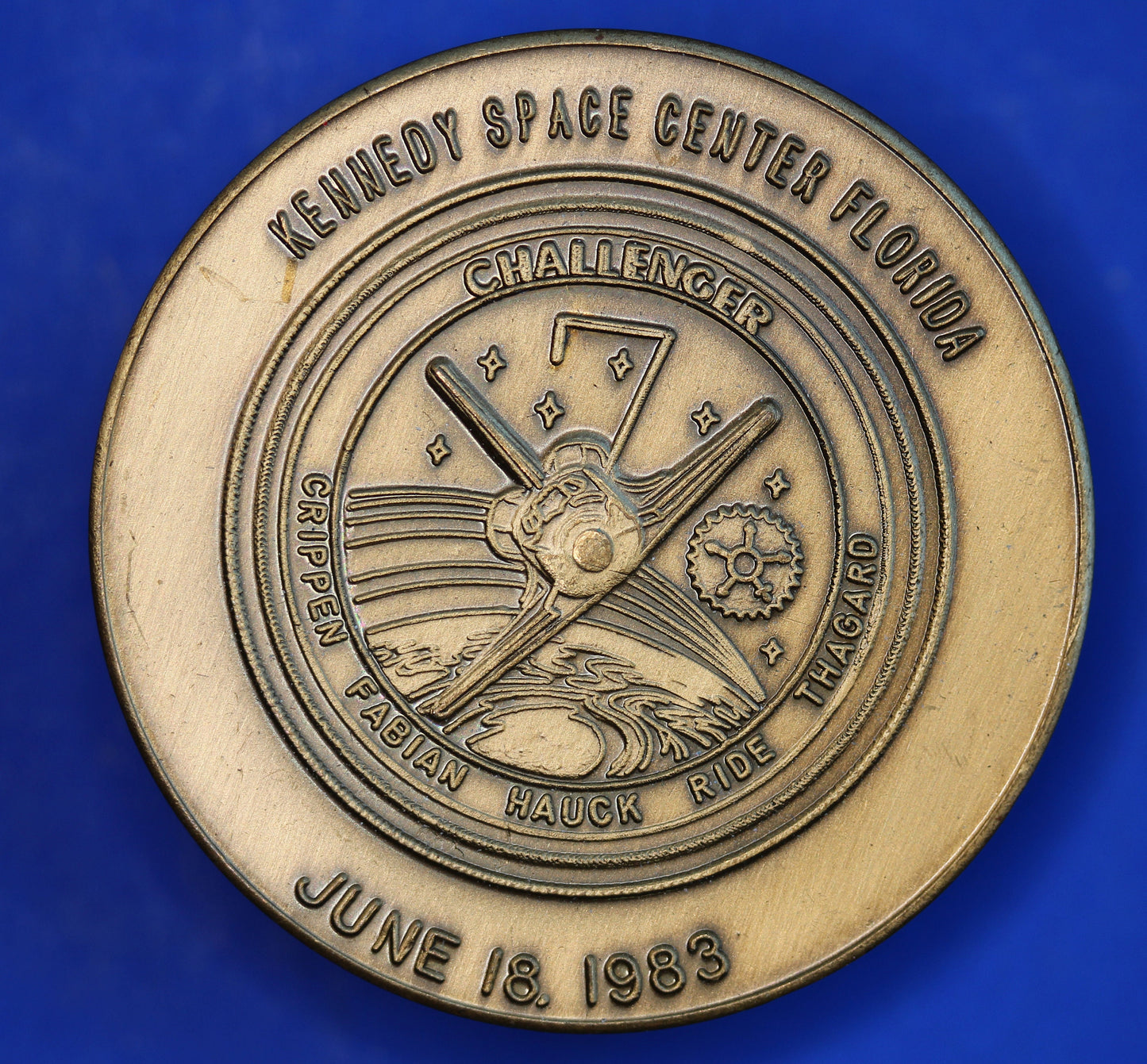 Medallion 39mm, New Era Space Exploration USA, Kennedy Space Centre Challenger 1983   [R03/25 29665]