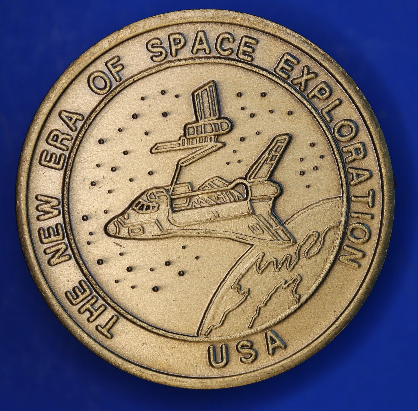 Medallion 39mm, New Era Space Exploration USA, Kennedy Space Centre Spacelab 1985   [R03/25 29667]