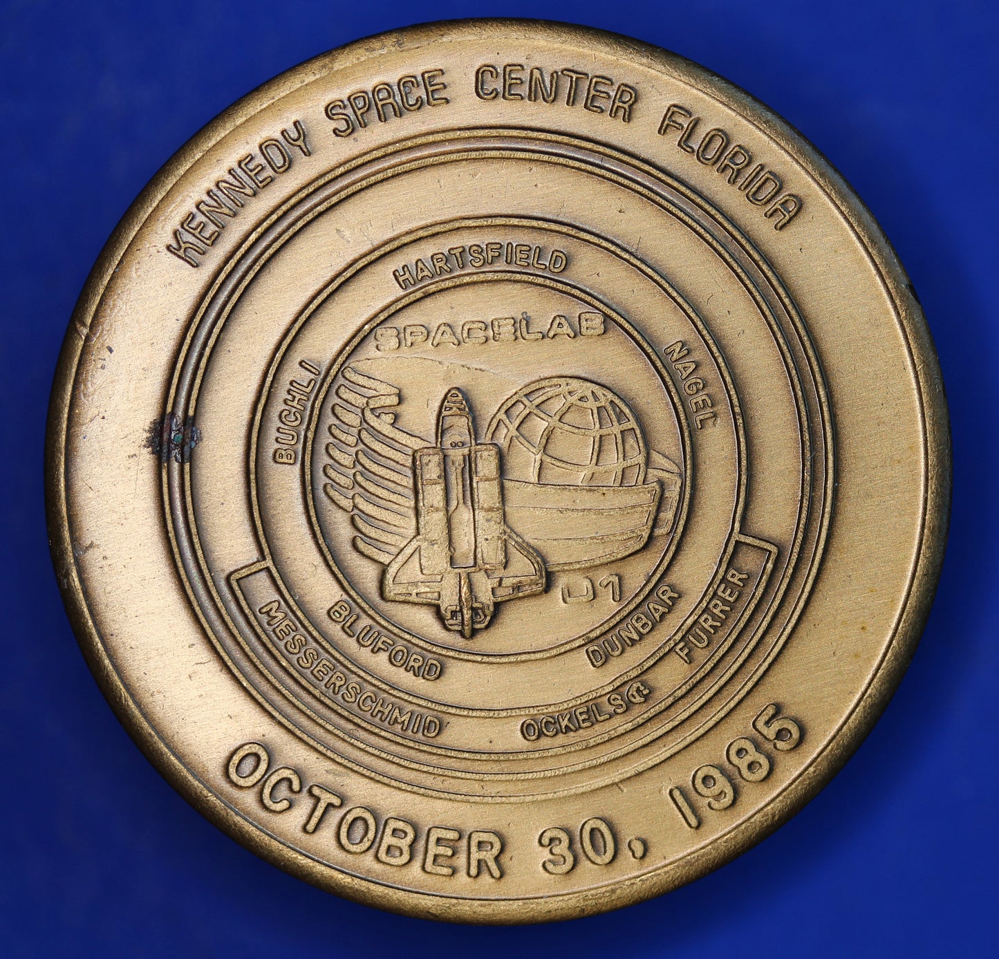 Medallion 39mm, New Era Space Exploration USA, Kennedy Space Centre Spacelab 1985 [R03/25 29669]