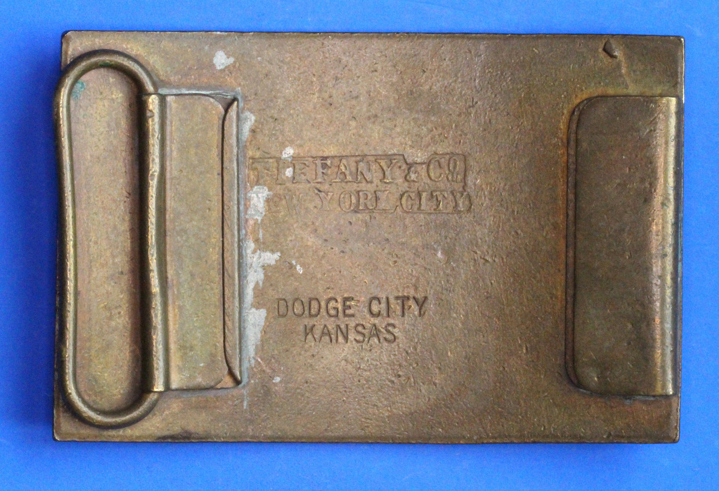 Vintage brass buckle, Wells Fargo Bankers & Forwarders, for 1.5 inch belt  [R04/25 29888]
