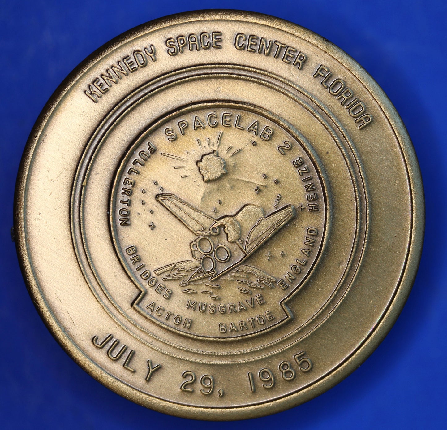 Medallion 39mm, New Era Space Exploration USA, Kennedy Space Centre Spacelab 1985   [R03/25 29667]