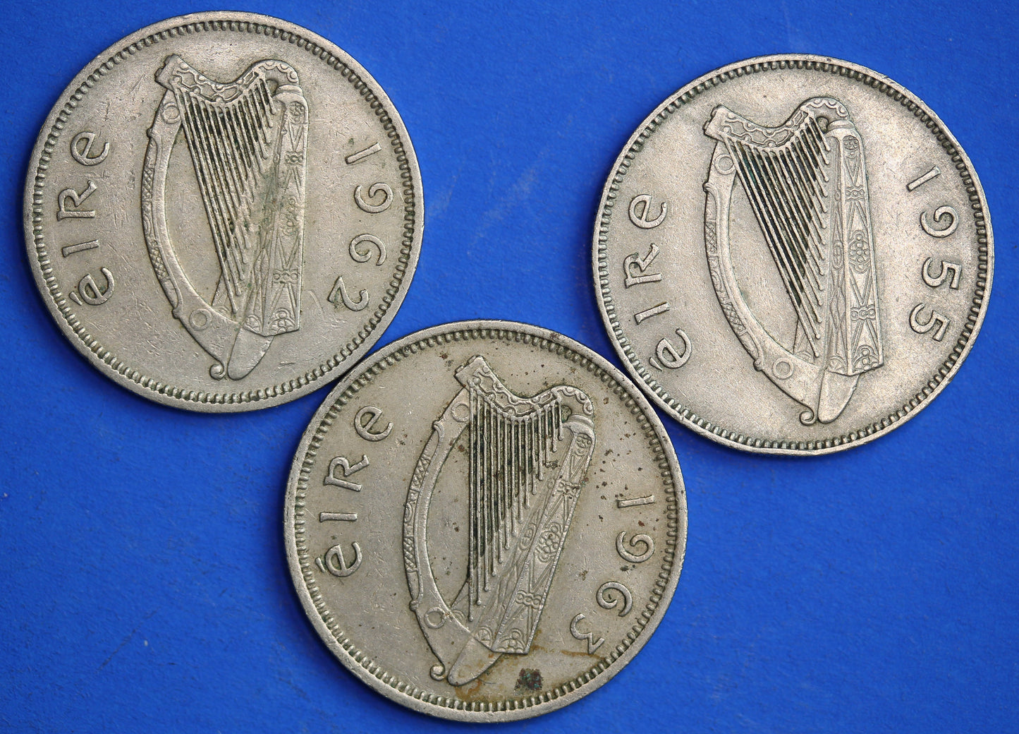 GENUINE Irish shillings Ireland EIRE coins, Various Dates, Bull Coins [R04/25 29919]