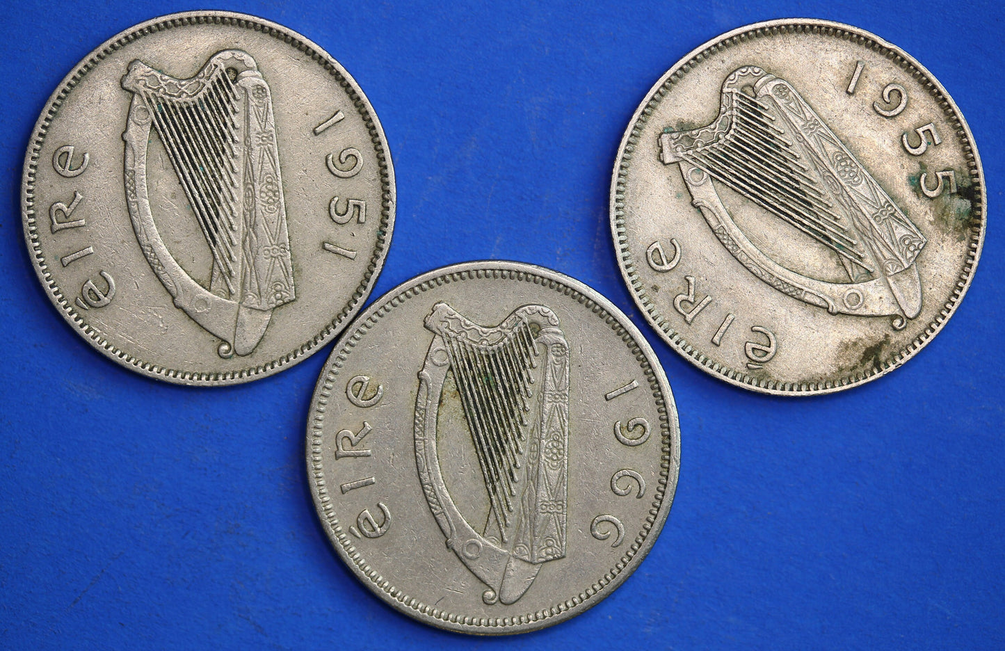 GENUINE Irish shillings Ireland EIRE coins, Various Dates, Bull Coins [R04/25 29921]