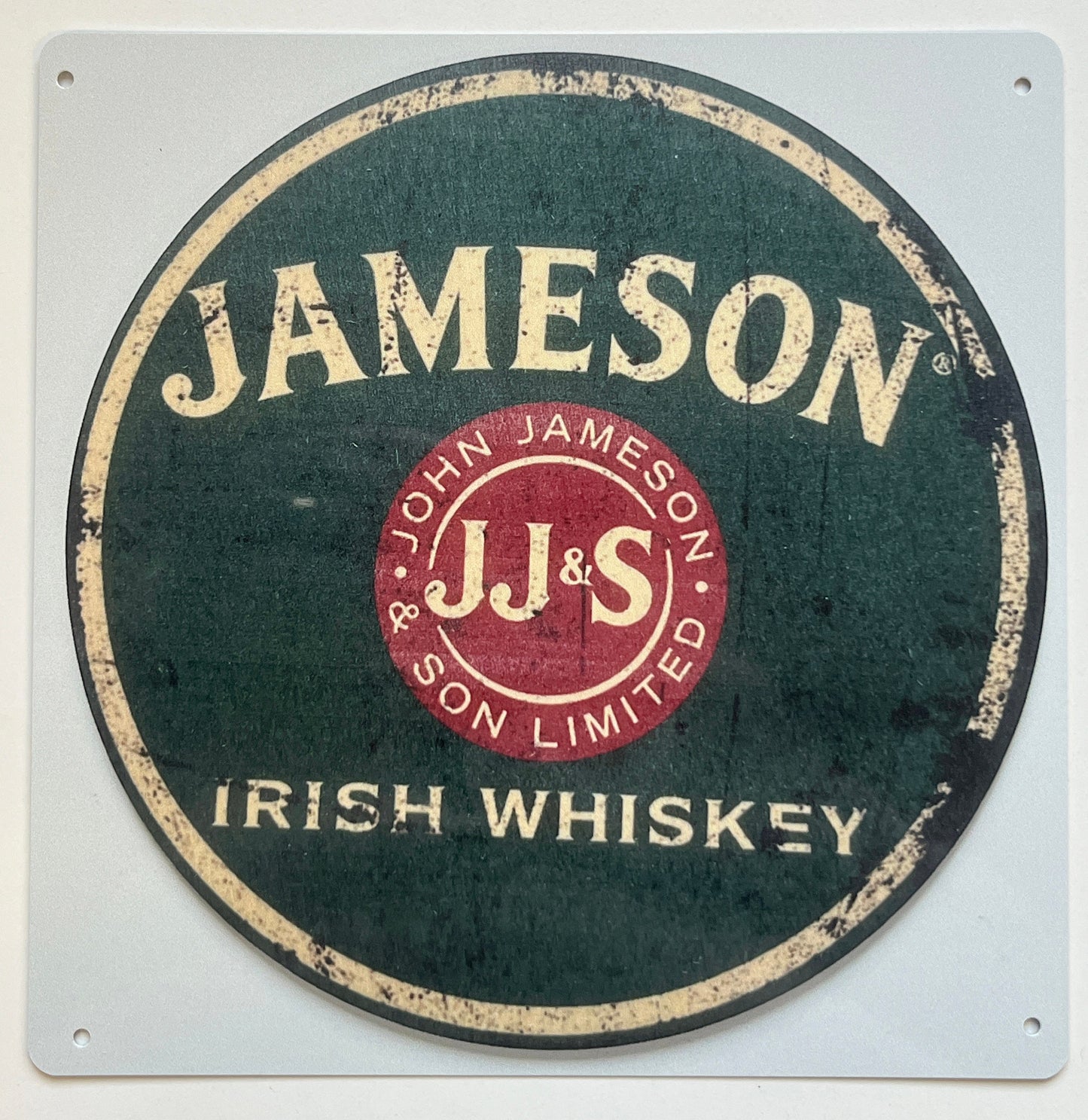 Aluminium Vintage Style Wall Sign - Jameson Whiskey Advertising sign, 8 inch [JAM3]