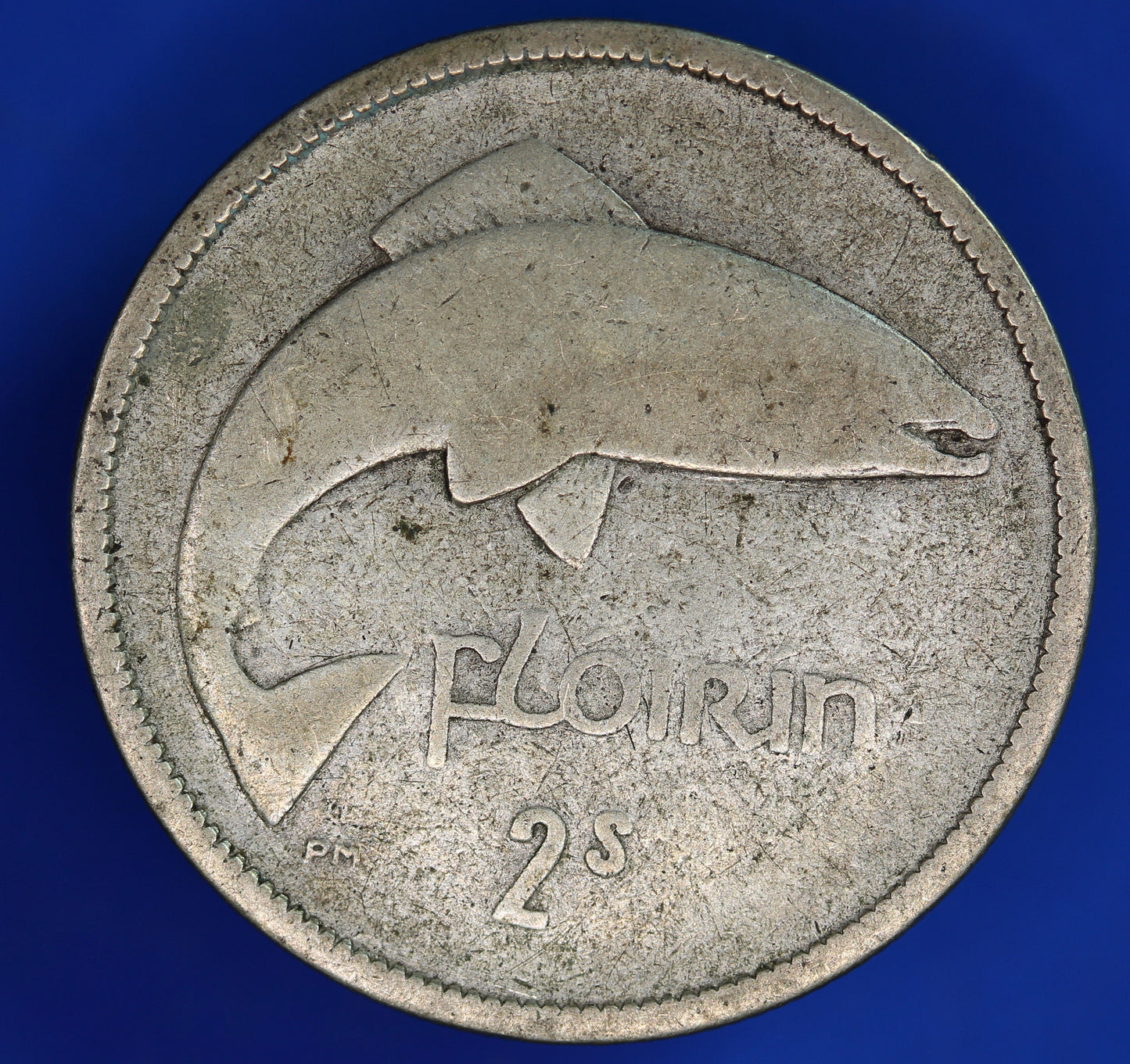 GENUINE 1939 Irish florin two shilling Ireland EIRE coin, 75% silver [06/24 30283]
