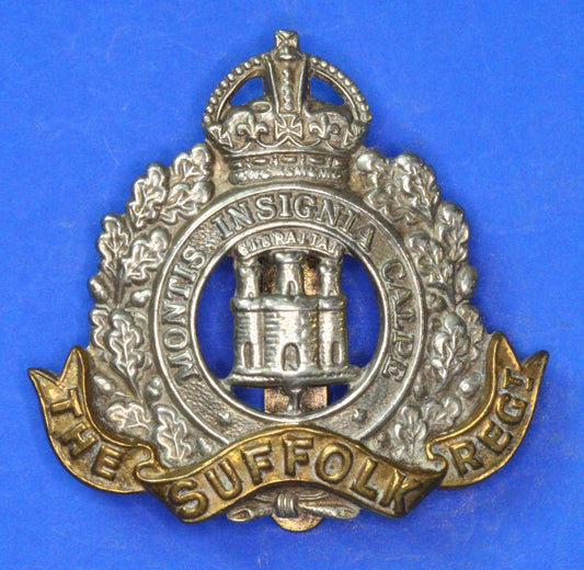 British Army Militaria - WW2 Suffolk Regiment Cap Badge     [06/24 30367]