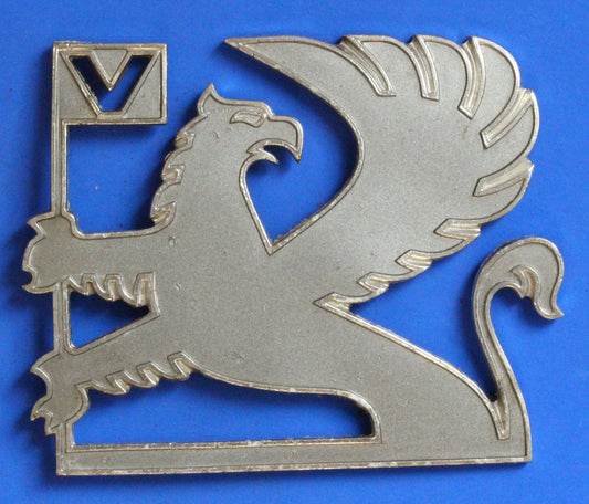Plastic Vauxhall Griffin Logo Style Car badge, 3 1/2 x 3 inches   [R07/25 30576]