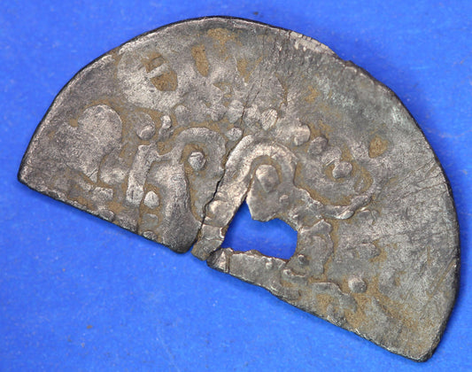 Medieval hammered long cross silver cut penny,  0.78g   [R09/25 30661]