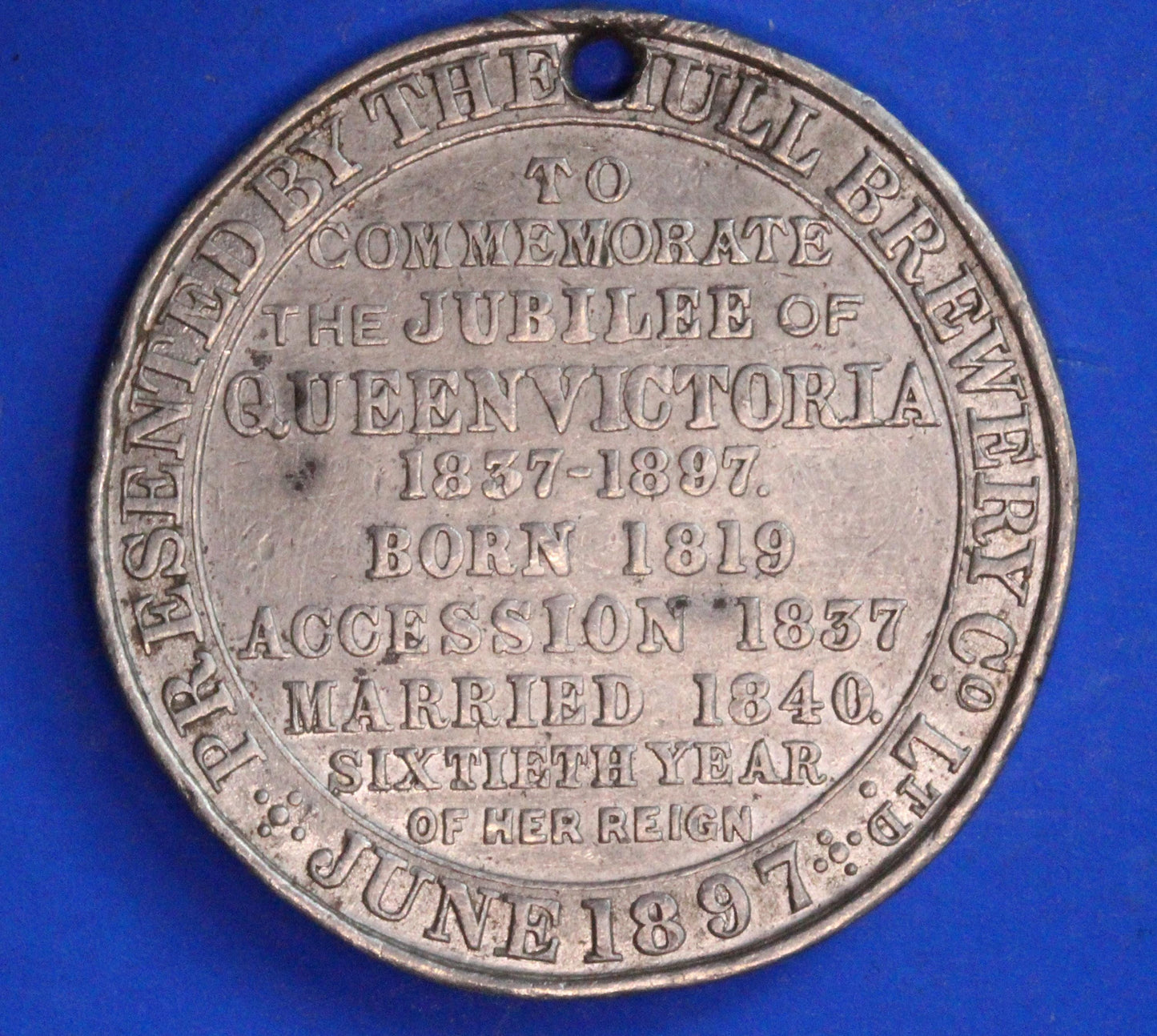 1897 Victoria Diamond Jubilee medal Hull, 38mm    [R10/25 31101]