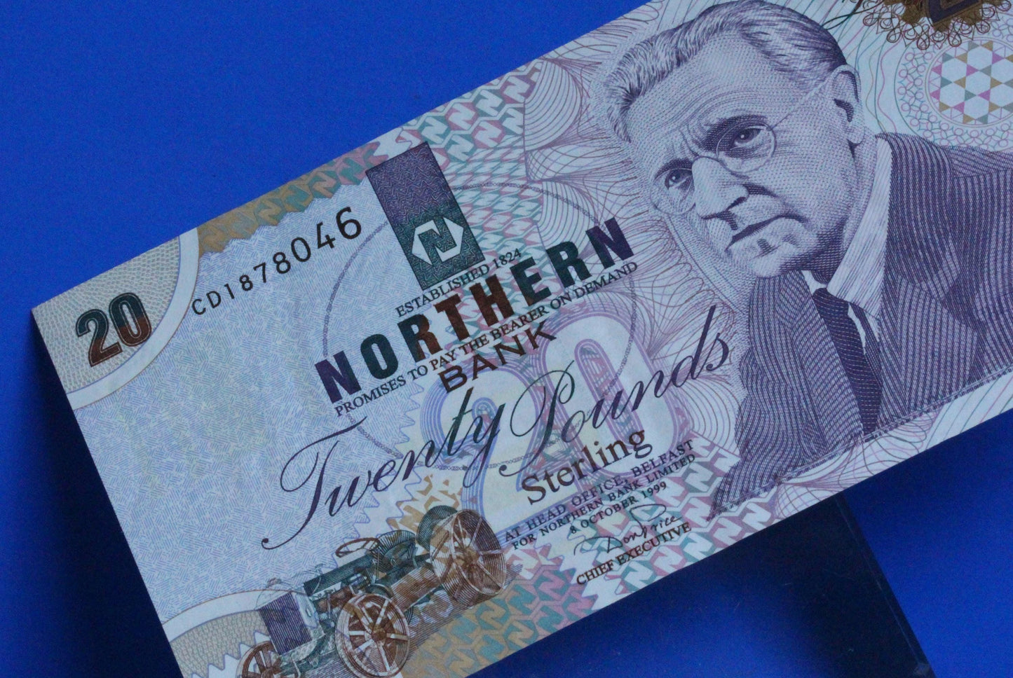 1999 Northern Bank, Northern Ireland, Twenty pound, 20 pound, banknote   [10/24 31057]