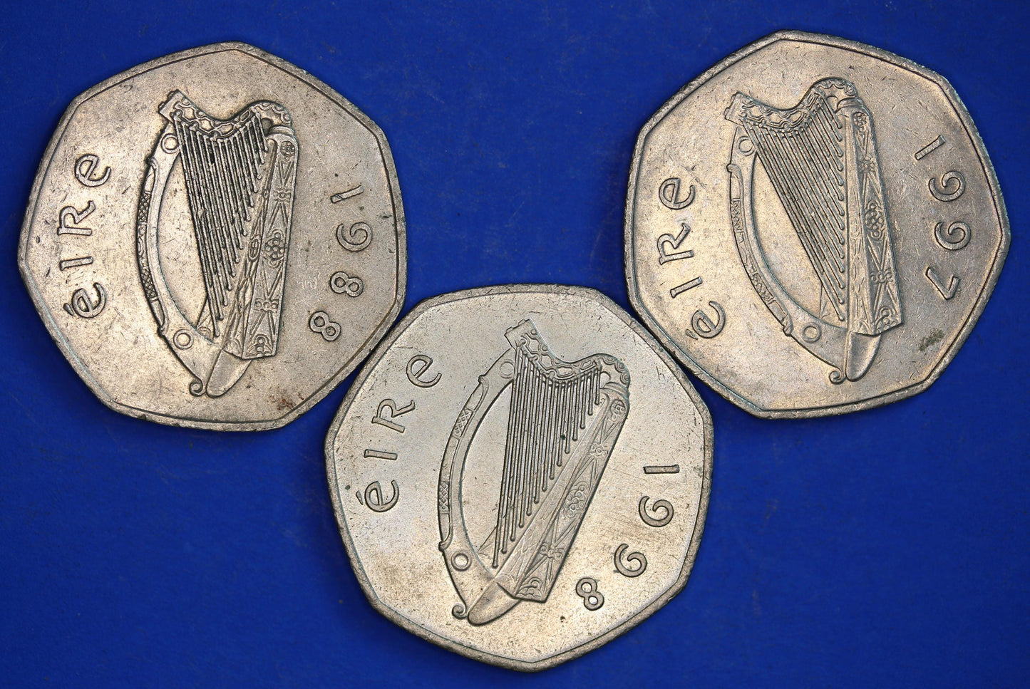GENUINE Irish Ireland EIRE coins, Collection of Irish Coins - Fifty Pence 50p various dates [10/24 31112] SHOP