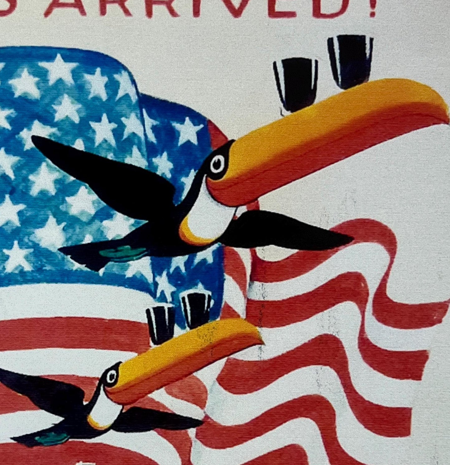 Metal Vintage Style Wall Sign - It's Arrived Guinness - USA /Stars & Stripes, 10 x 8 inch [GUIN9]