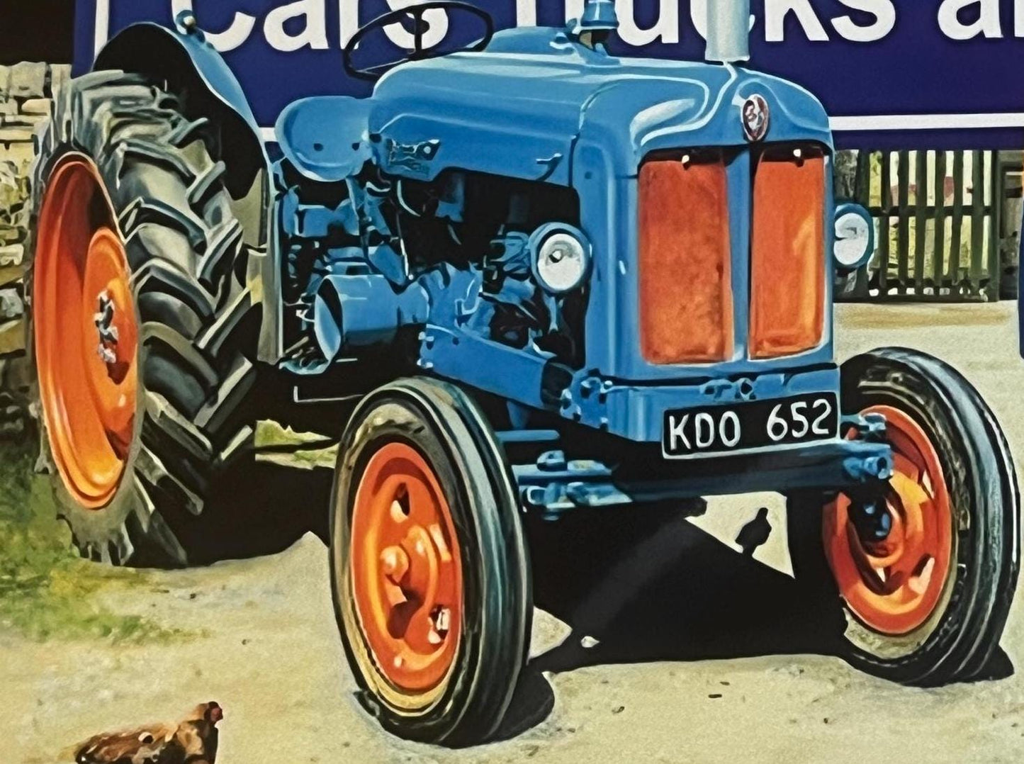 Metal Vintage Style Wall Sign - Ford Fordson Tractor Cars 10x8 inch [FORD2]