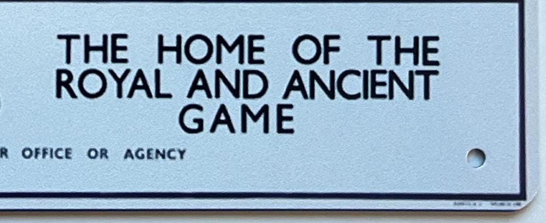 Metal Vintage Style Sign St Andrews The Home Of The Royal And Ancient Game, Scotland, Golf, 10x8 inch [AND1]