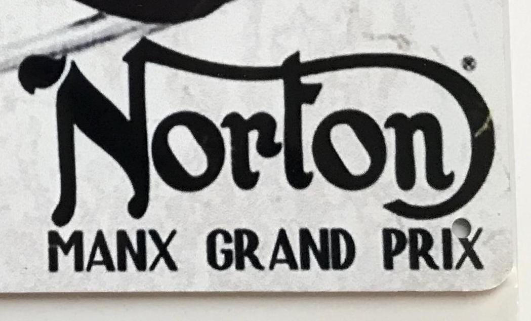 Metal Vintage Style Wall Sign - Isle Of Man Norton TT Race Motorbikes Motorcycles 10x8 inch [TT01]