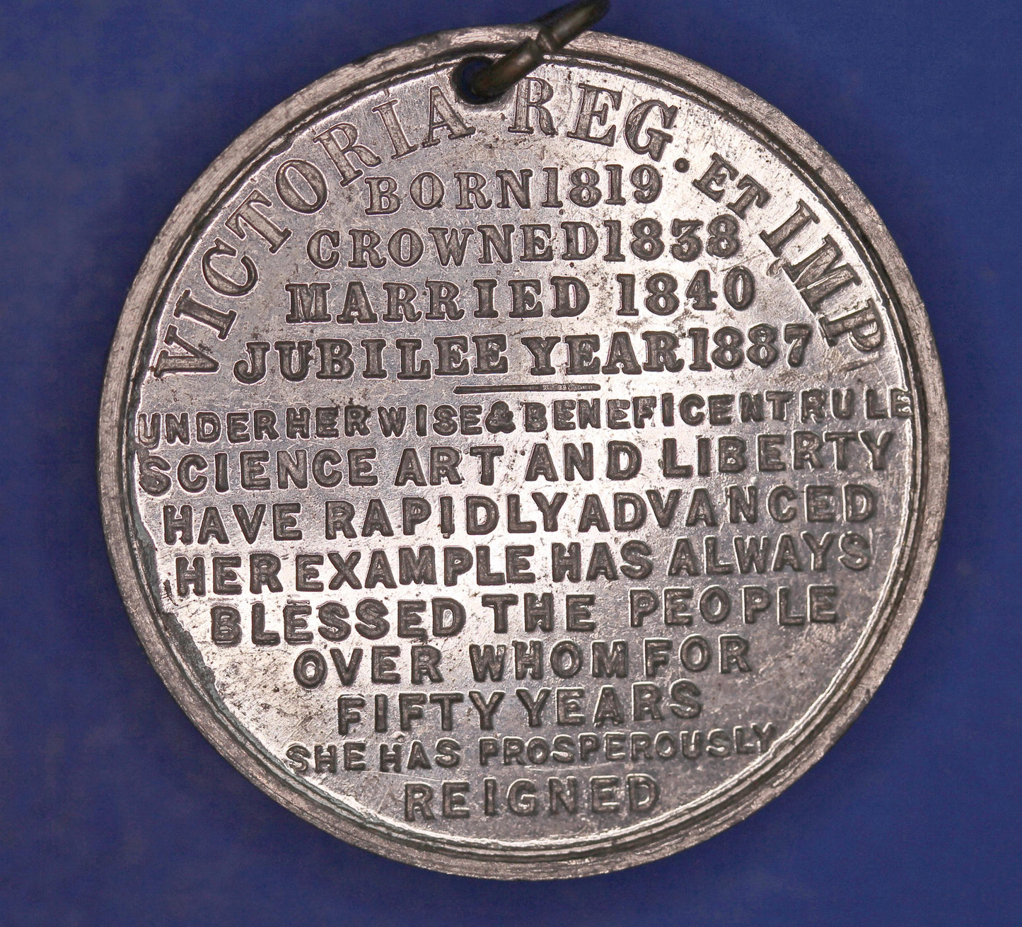 British Medal /Medallion - 1887 Victoria Golden Jubilee medal, 36mm     [R12/25 31562]
