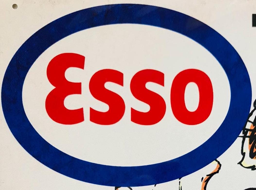 Metal Vintage Style Wall Sign - Esso Put a Tiger in Your Tank 10x8 inch [ESSO2]