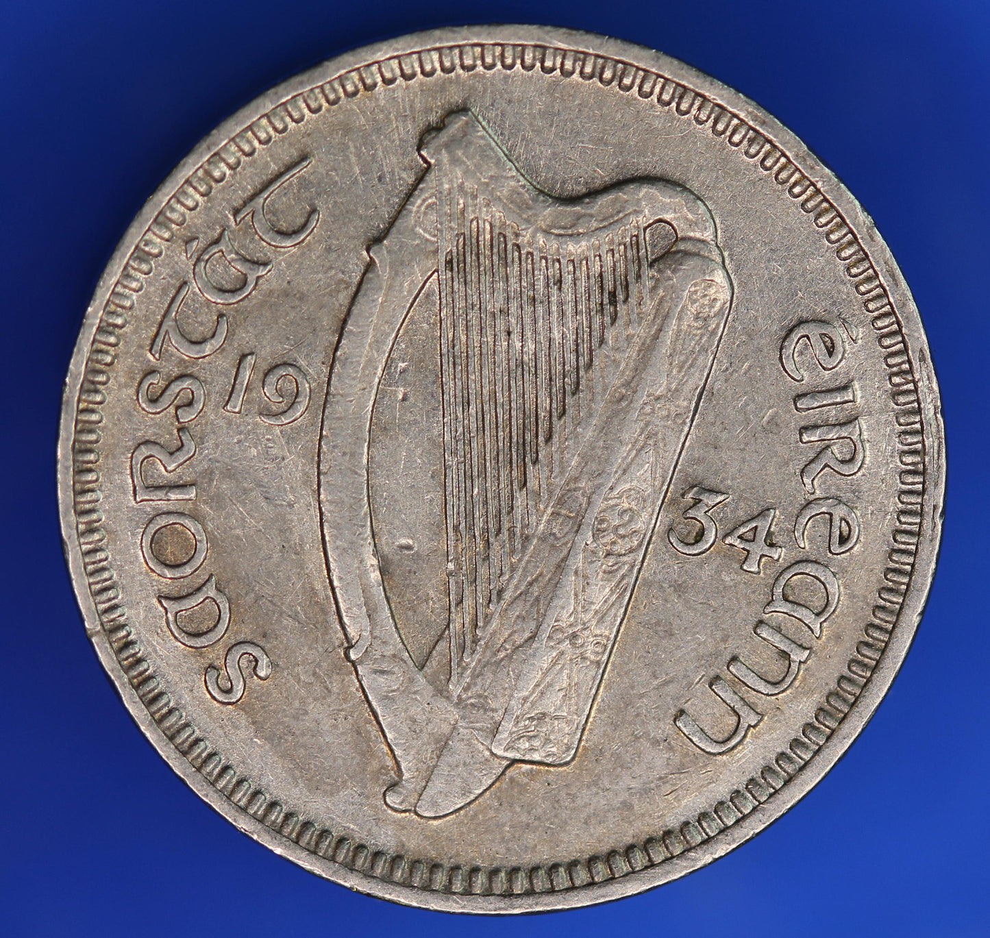 GENUINE 1934 Irish Threepences 3d Ireland EIRE, Irish Hare coin  [02/25 31861]