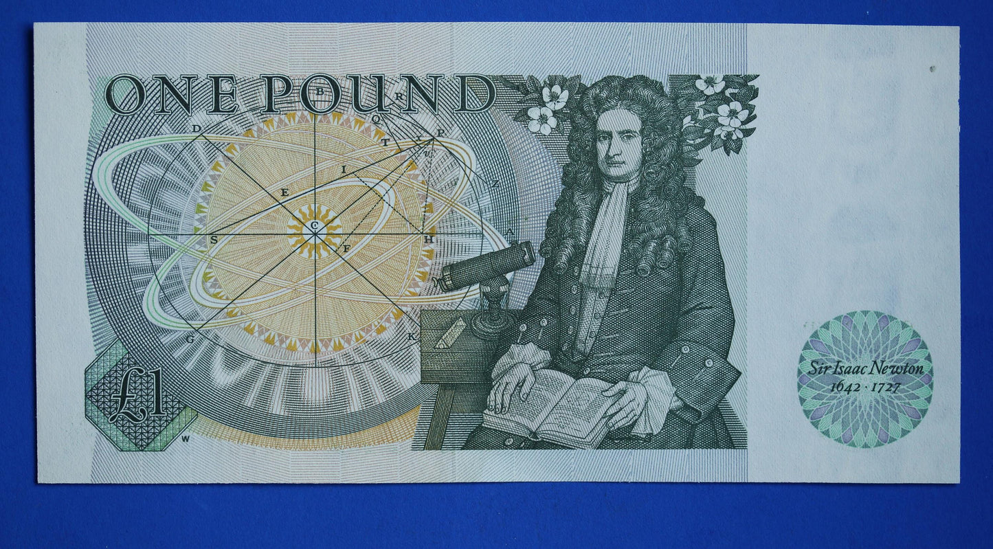 2x 1981 Bank of England One pound 1 pound Somerset Prefix "CT60" banknotes, Elizabeth II, CONSECUTIVE Numbers [09/25 31916]