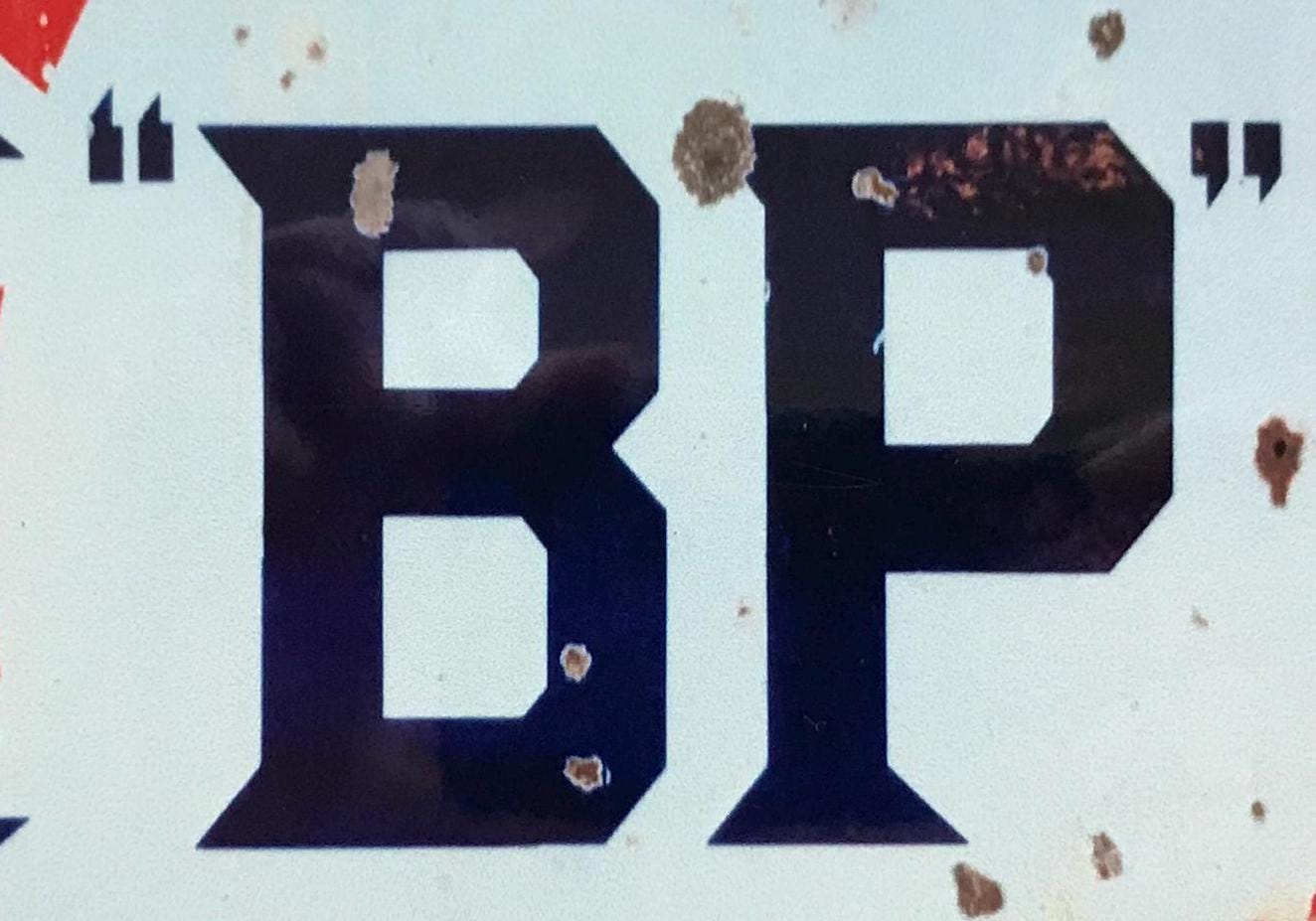 Reproduction Metal Vintage Style Wall Sign - Motor BP Spirit British Petroleum motor oil 10x8 inch [BP01]