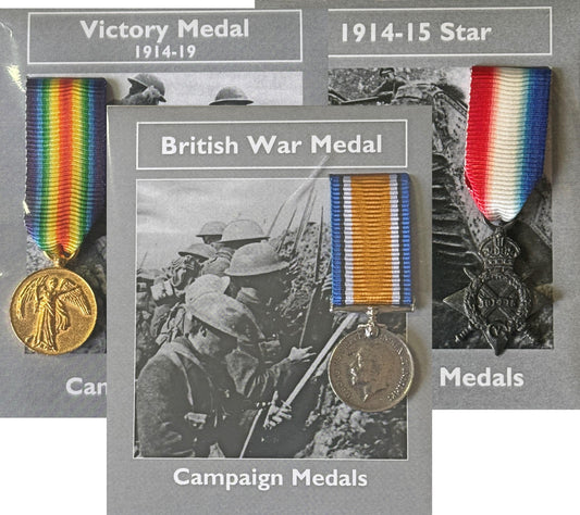 REPRODUCTION 3 Miniature World War I, WW1 War Medals 18-23mm [3MEDWW1]