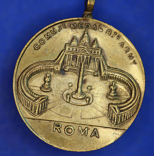 WW2 medal - 1943 Liberation Italy ,US 5th Army Naples, 8th Army Roma Medal, 32mm    [02/25 31806]